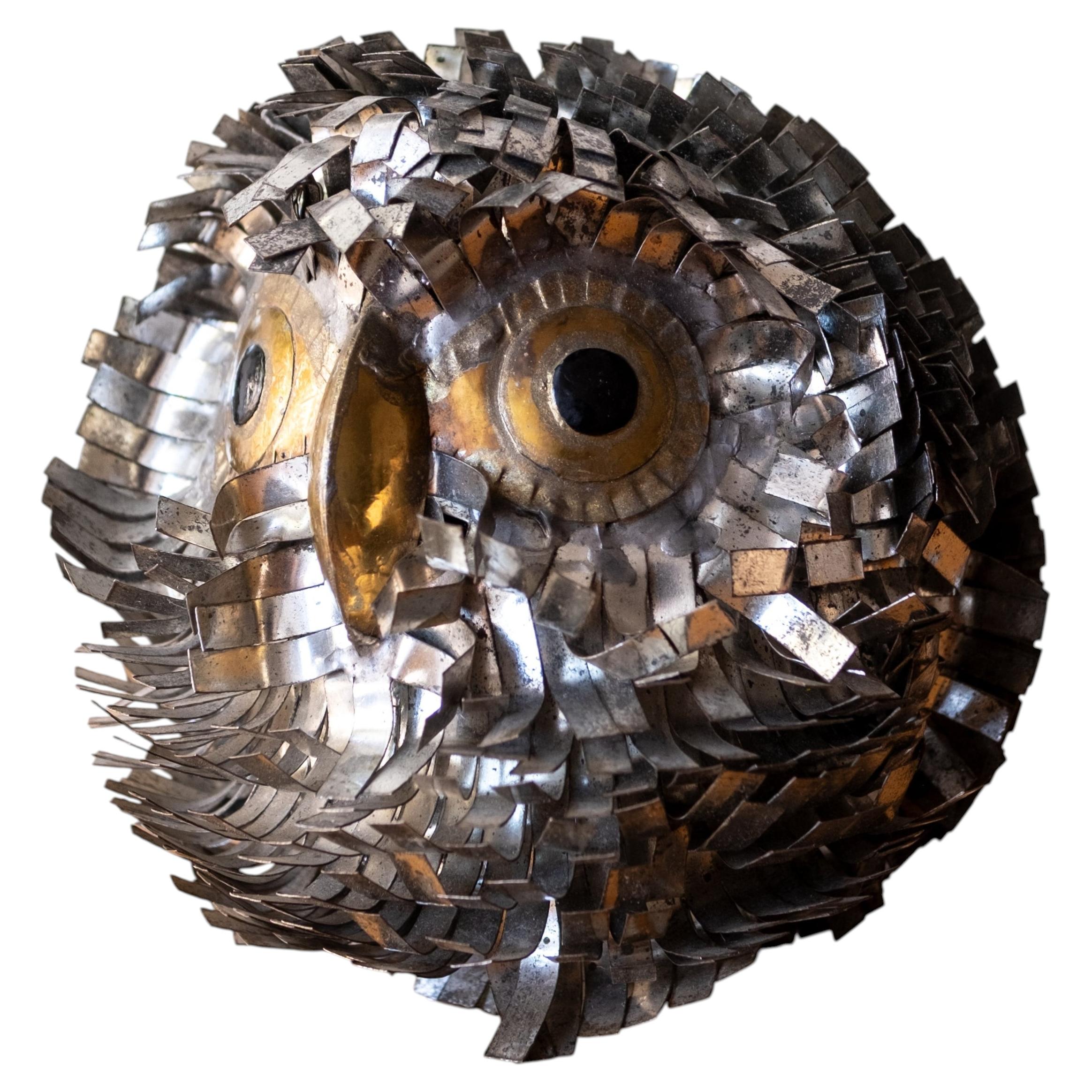 Mexican Modernist Owl Sculpture Attributed to Sergio Bustamante For Sale