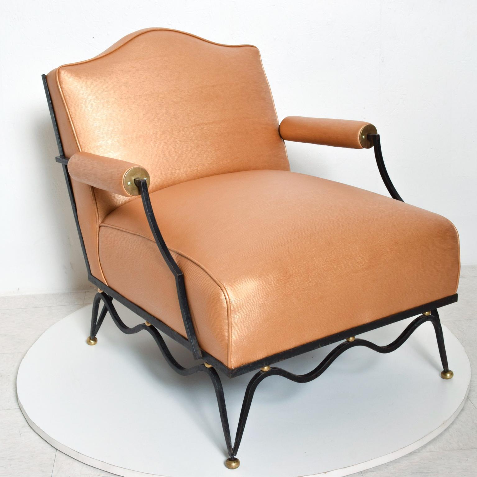 Mid-Century Modern Mexican Modernist Armchairs Attributed to Arturo Pani French Neoclassical, Pair