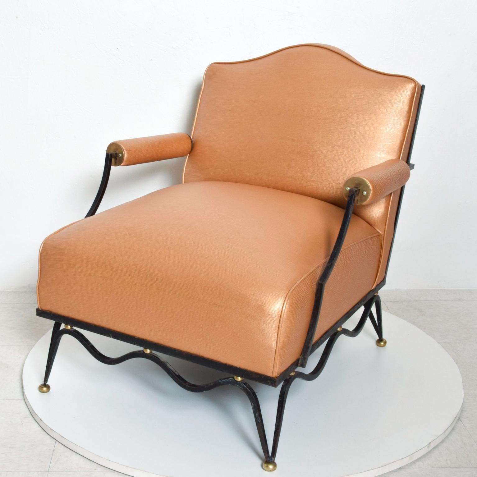 Mexican Modernist Armchairs Attributed to Arturo Pani French Neoclassical, Pair In Good Condition In Chula Vista, CA