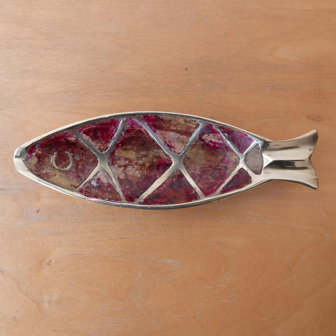 Mid-Century Modern Poisson en laiton Pepe Mendoza, moderniste mexicain, années 1950 en vente