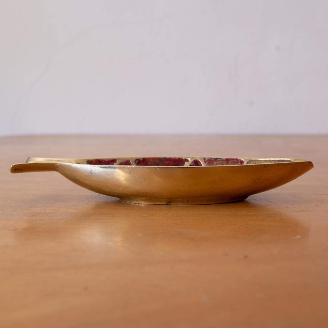Laiton Poisson en laiton Pepe Mendoza, moderniste mexicain, années 1950 en vente