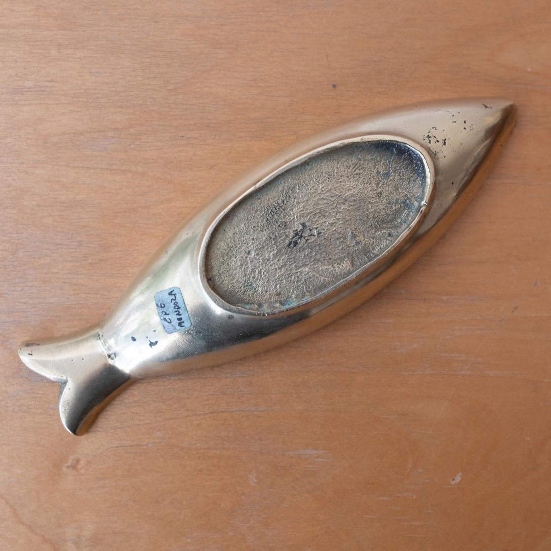 Poisson en laiton Pepe Mendoza, moderniste mexicain, années 1950 en vente 1