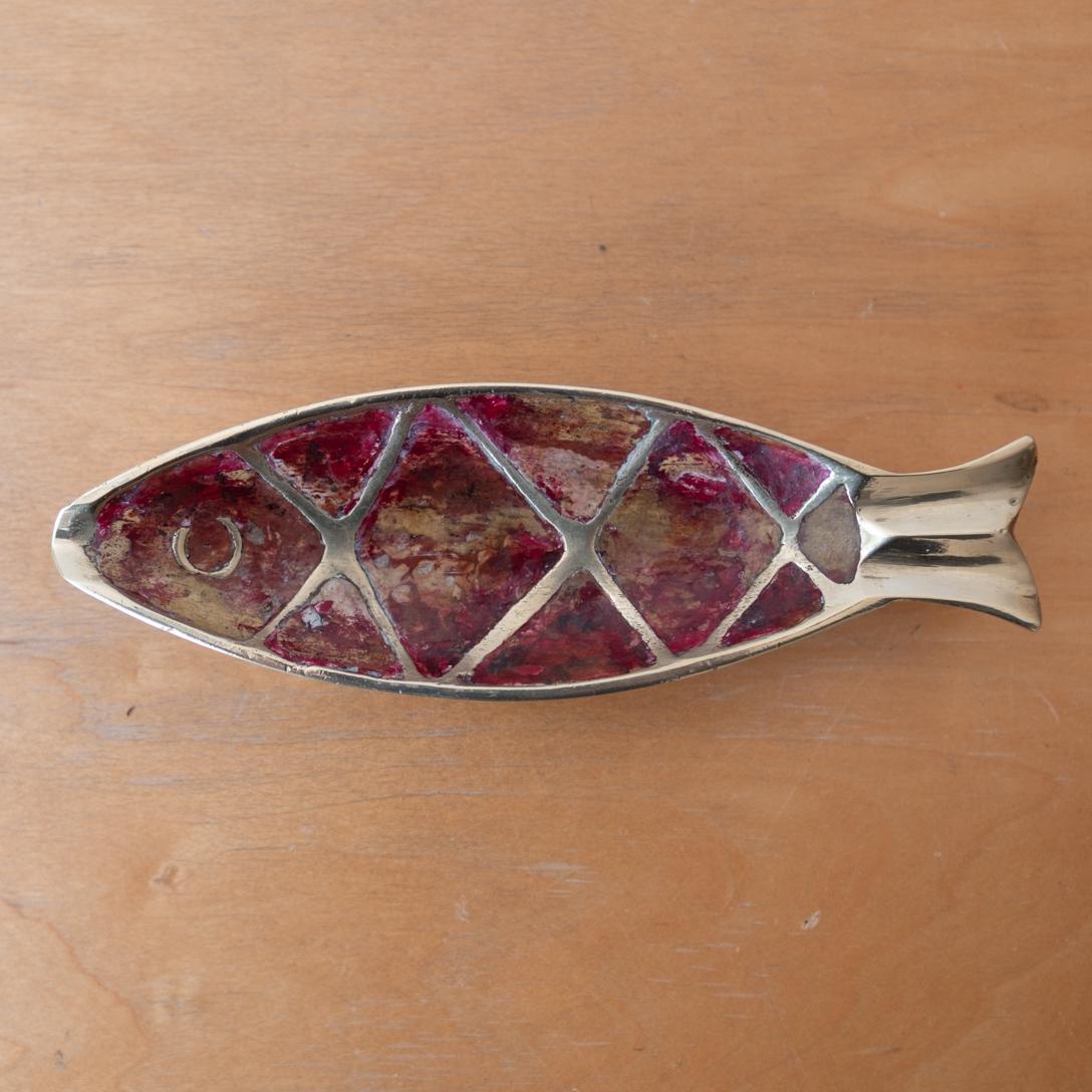 Poisson en laiton Pepe Mendoza, moderniste mexicain, années 1950 en vente 2