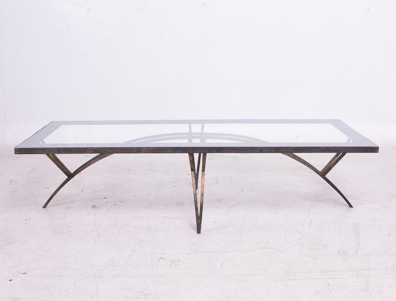 Mexican Modernist Rectangular Coffee Table Attributed to Arturo Pani 3