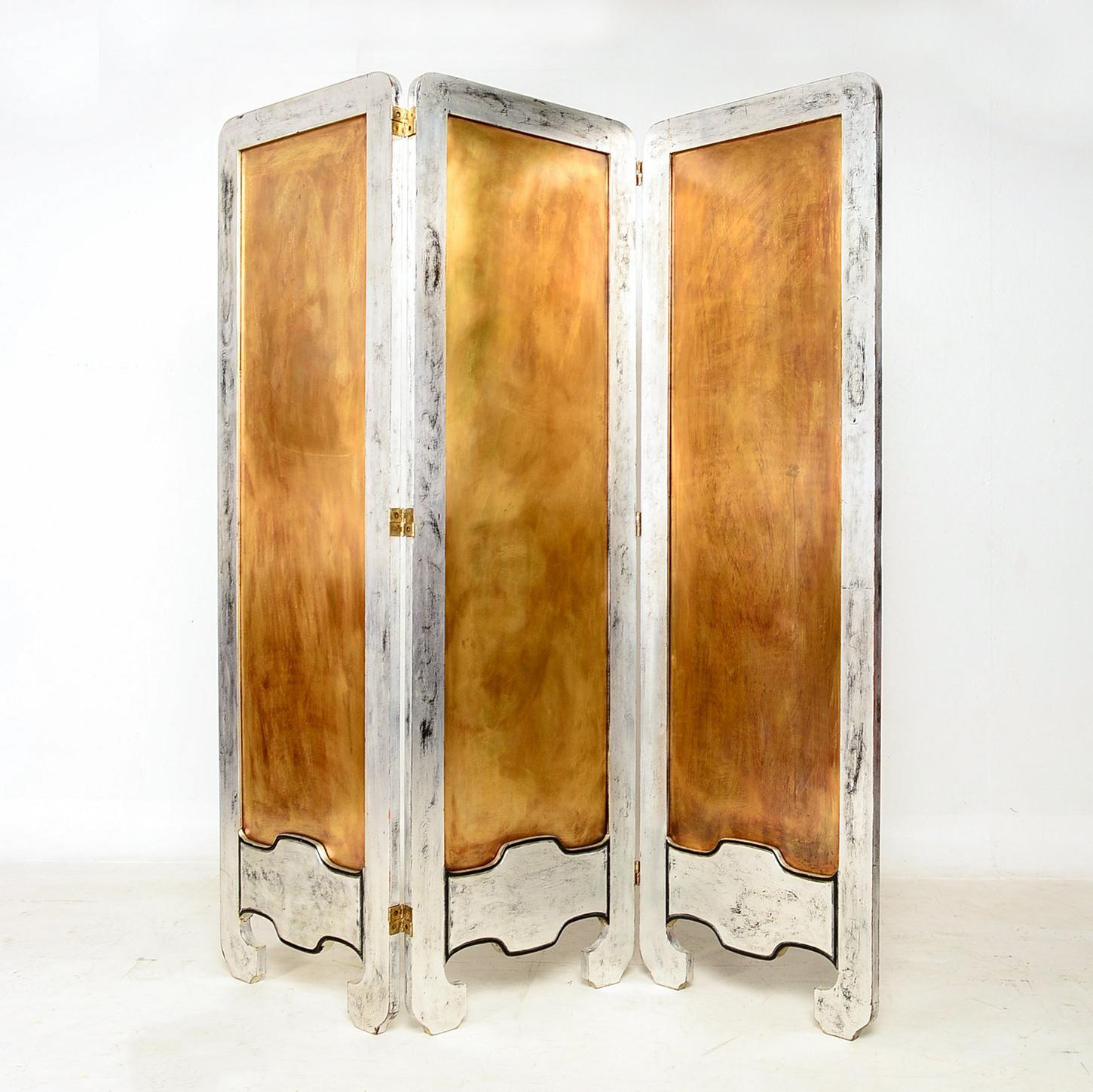 Patinated Mexican Modernist Room Divider