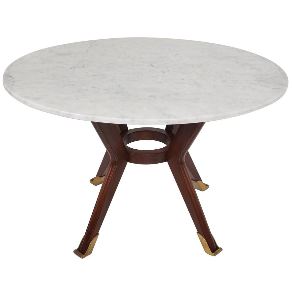 Mexican Modernist Round Dining Table Attributed to Arturo Pani