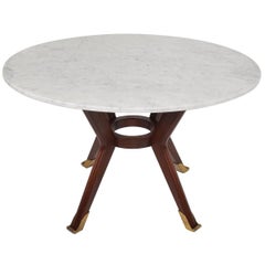 Mexican Modernist Round Dining Table Attributed to Arturo Pani