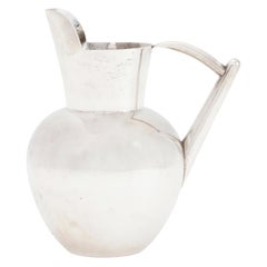 Mexican Modernist Silver Pitcher by Hector Aguilar