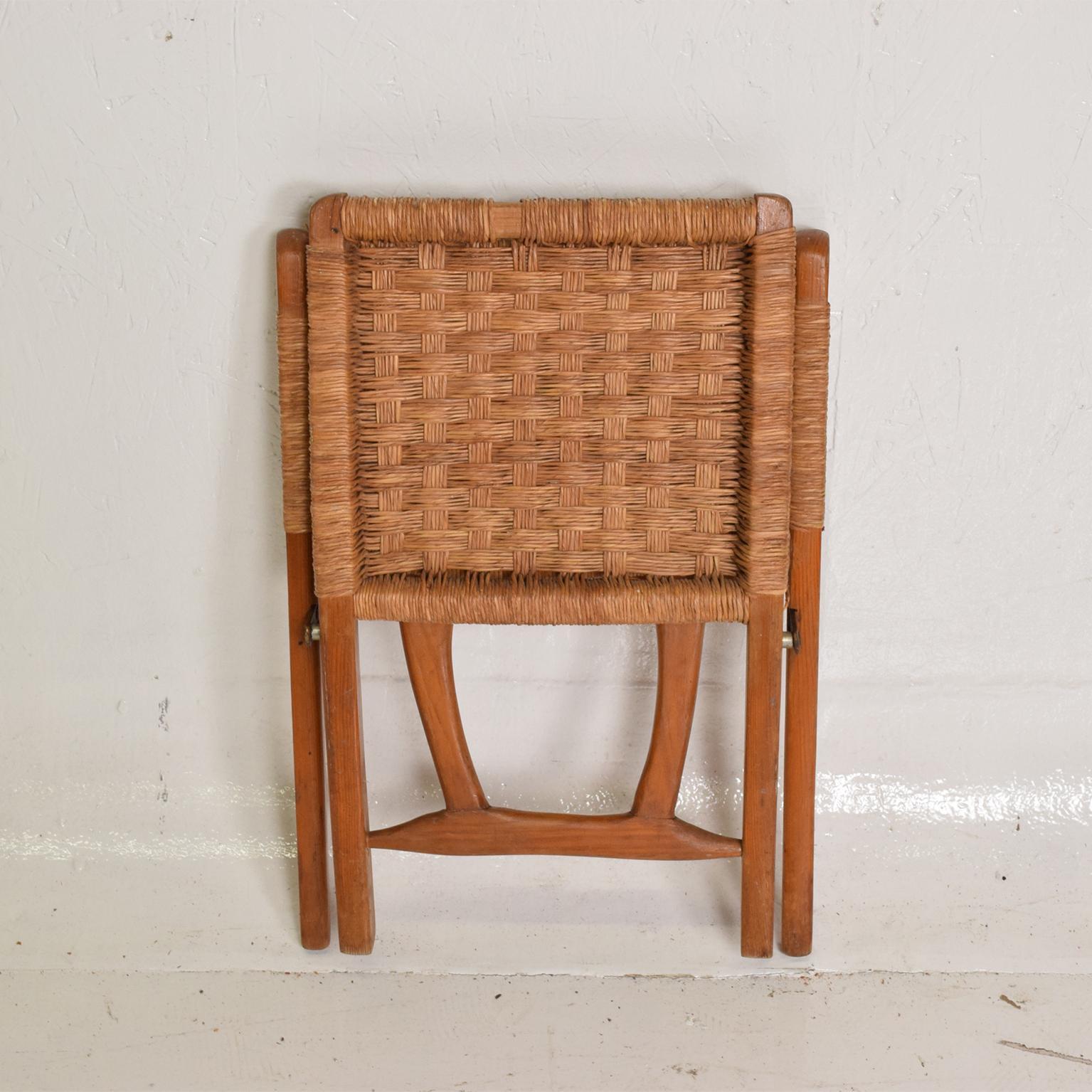 Mid-20th Century Mexican Modernist Small Folding Chair after Clara Porset