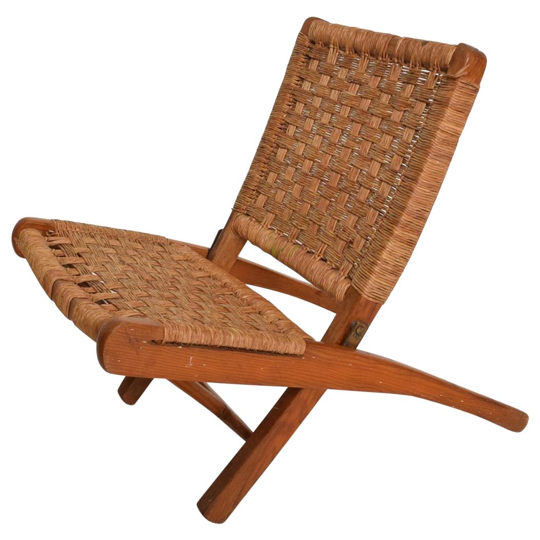Mexican Modernist Small Folding Chair after Clara Porset