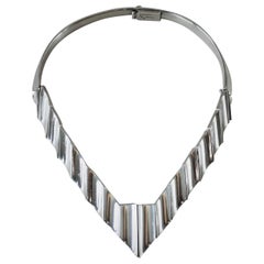 Mexican Modernist Sterling Silver Necklace