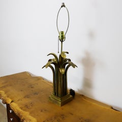 Mexican Modernist Table Lamp, Solid Brass Circa 1960.