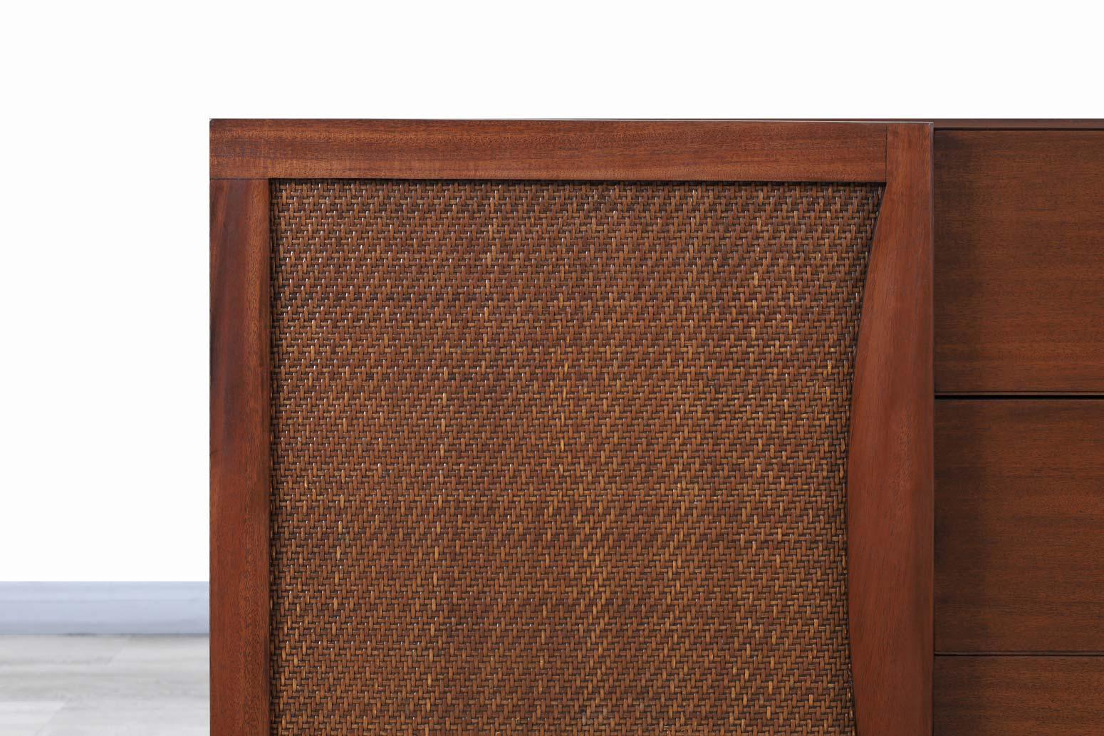 Mexican Modernist Walnut Credenza 4