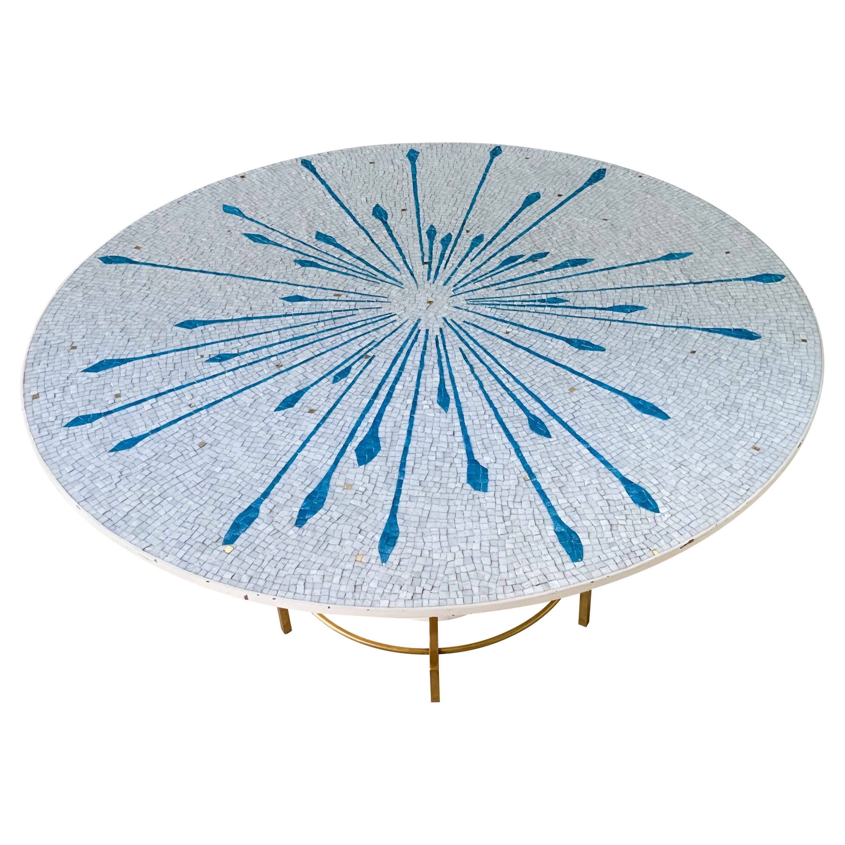 Mexican Mosaic Dining Table by Genaro Alvarez For Sale