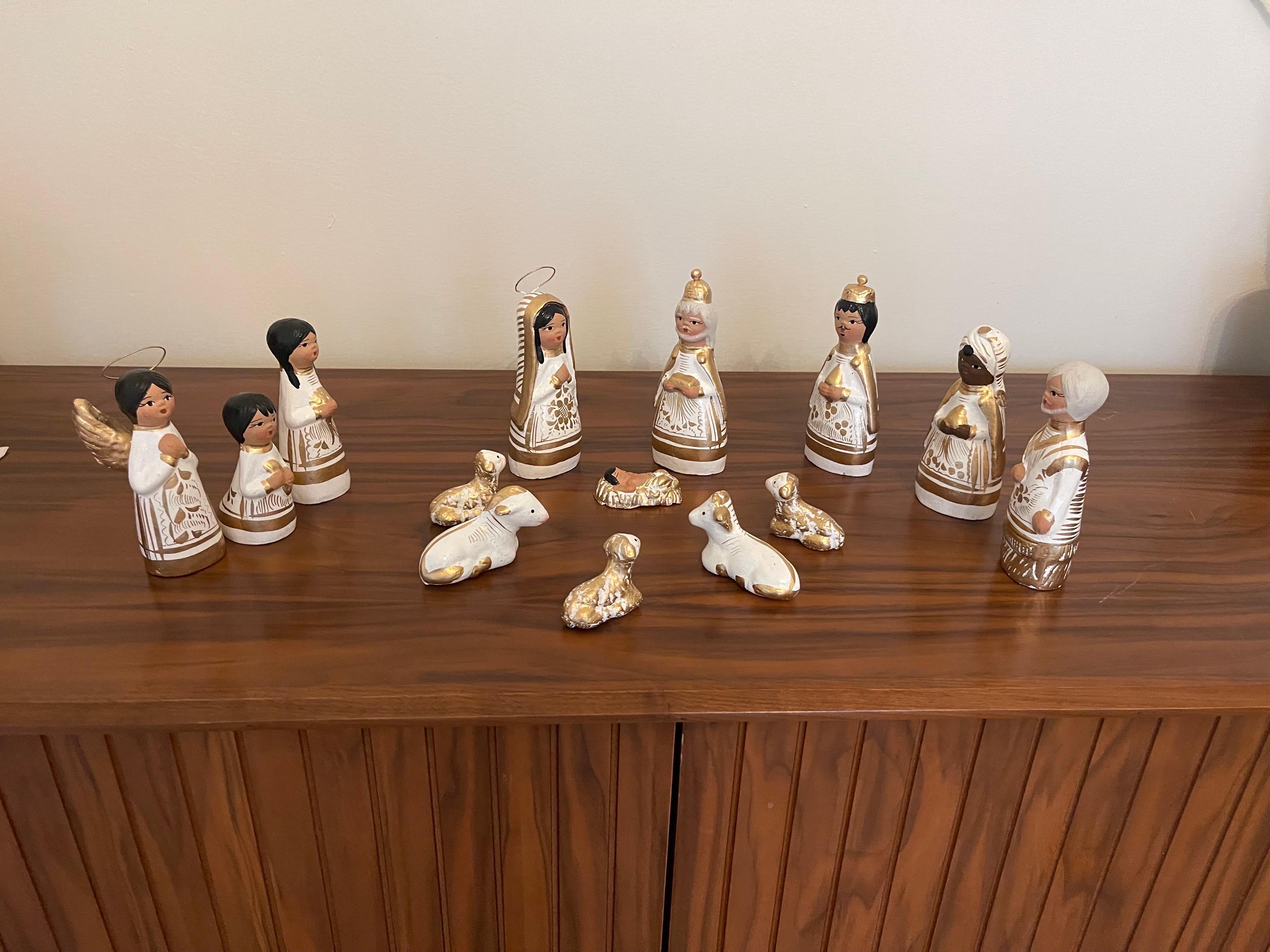 Nacimiento Mexicano Arte Popular Cerámica Decoración Navideña Esculturas de Cerámica Arte popular