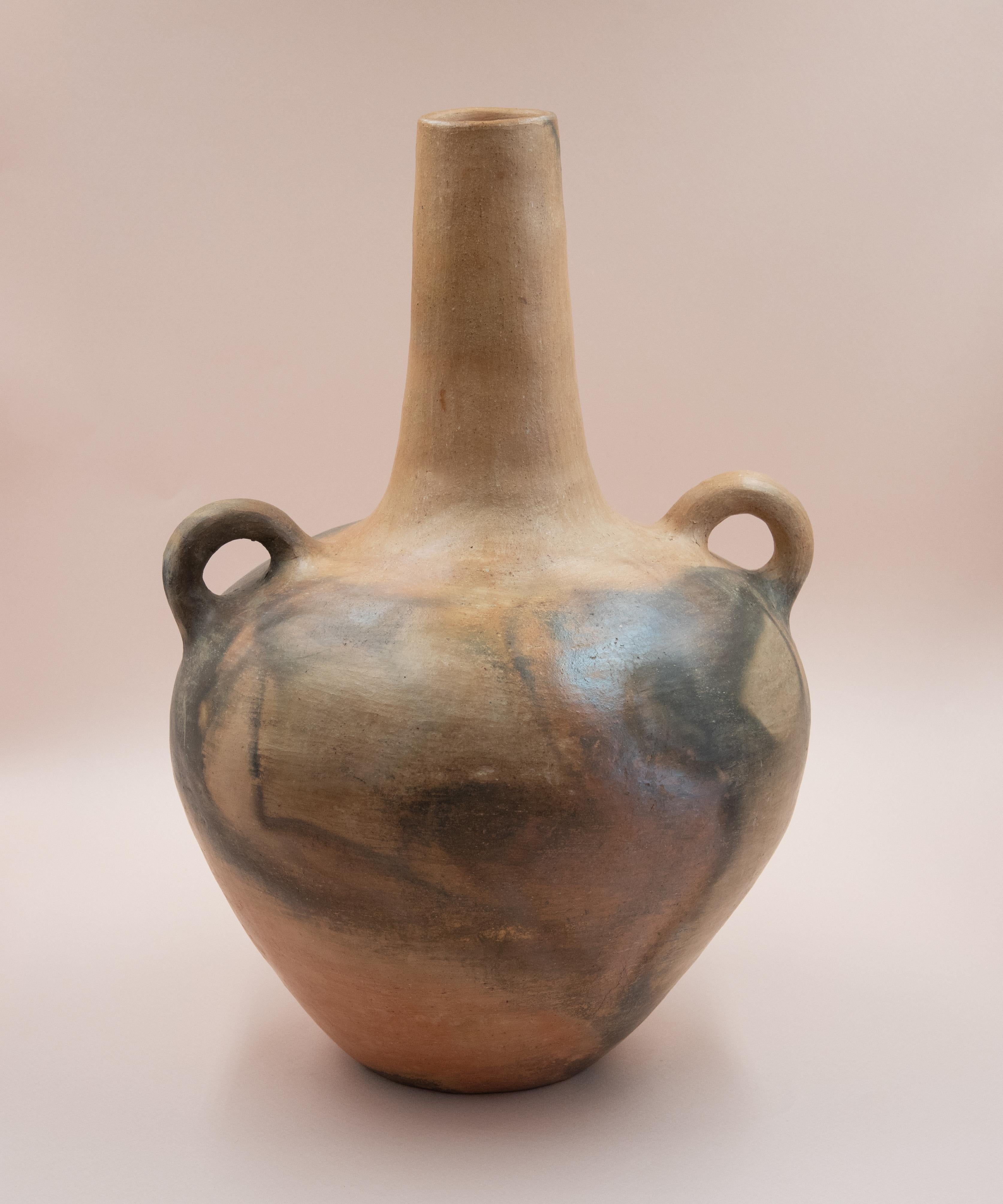 mexican clay water pitcher