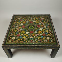 Mexican Olinalá Lacquer And Wood Coffee Table