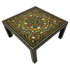 Mexican Olinalá Lacquer And Wood Coffee Table