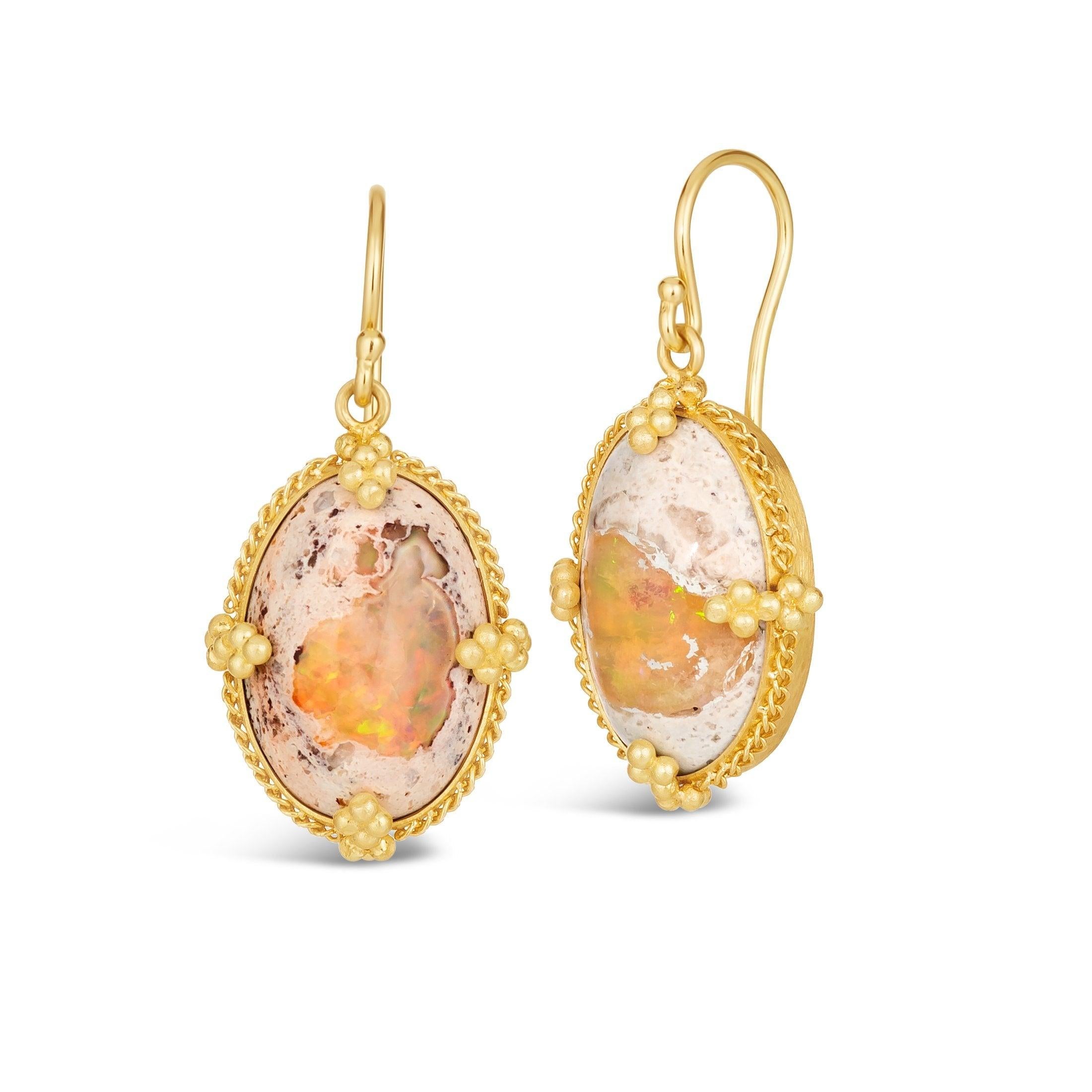 Mexican Opal Earrings For Sale