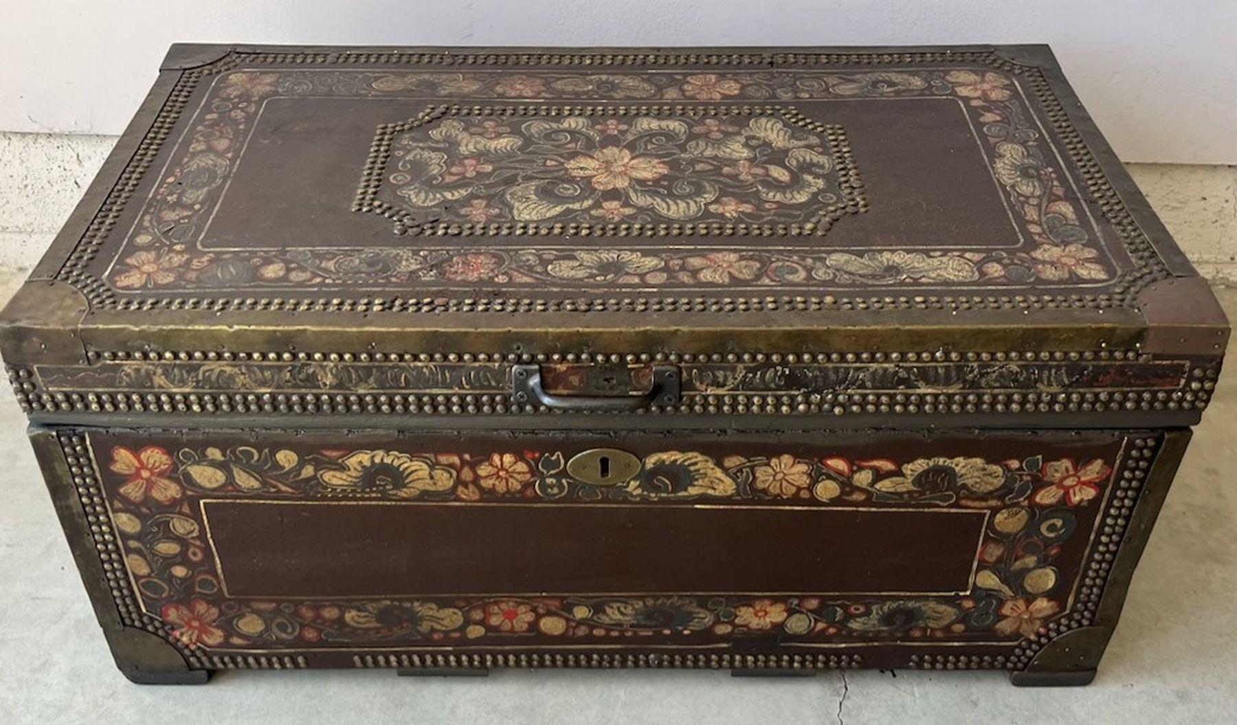 Mexican Original Painted Wedding Chest