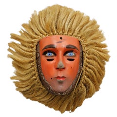 Mexican Parachico Mask with Montera
