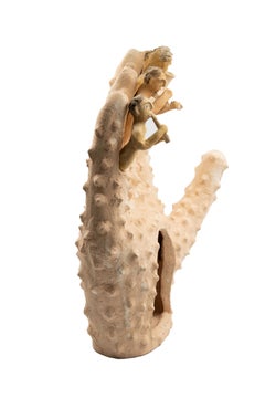Mexican Pochote Ceramic Hand Oaxacan Clay Sculpture with Musicians