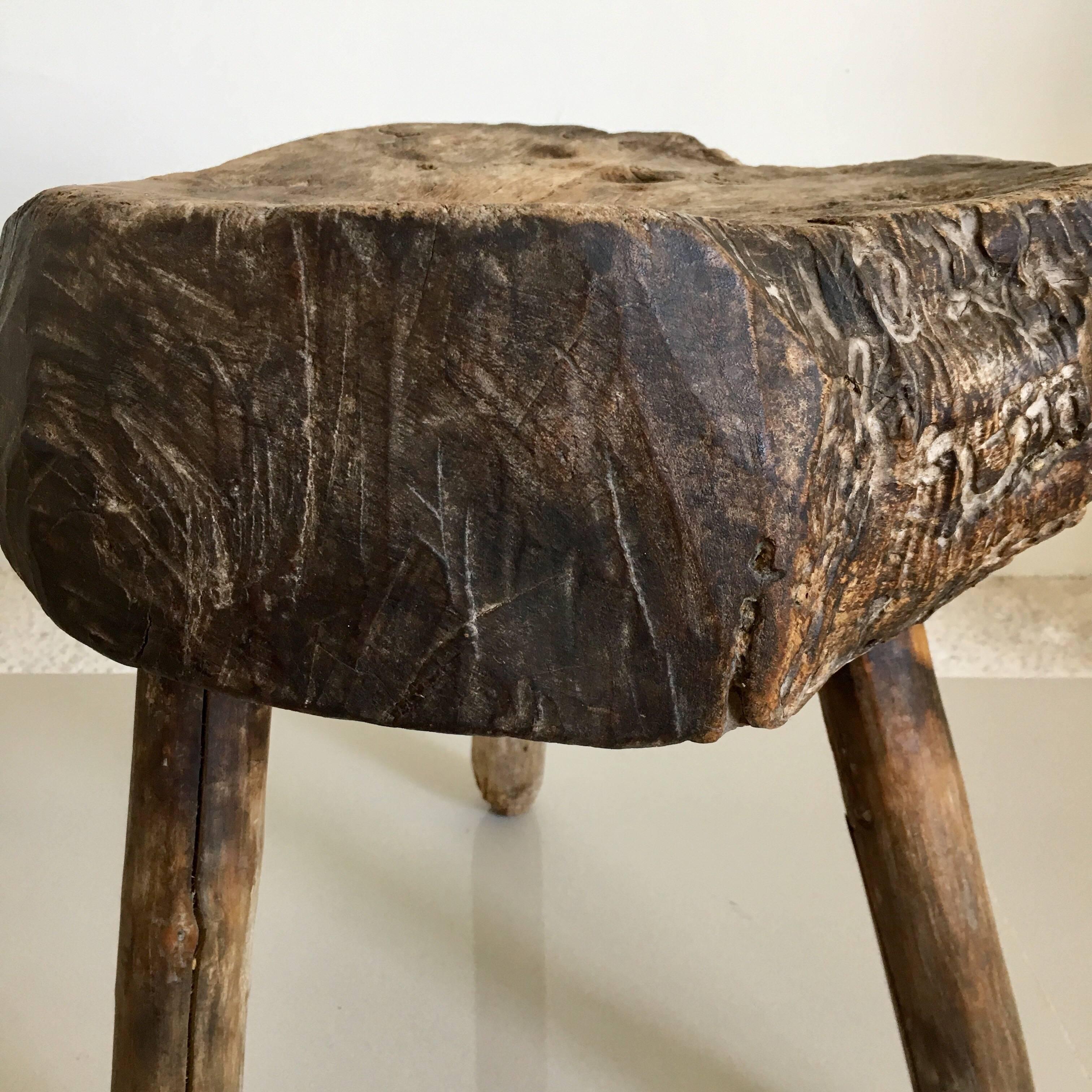 Mid-20th Century Mexican Primitive Stool