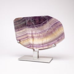 Mexican Purple Fluorite on Aluminum Base