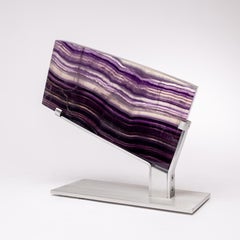 Mexican Purple Fluorite on Aluminum Base