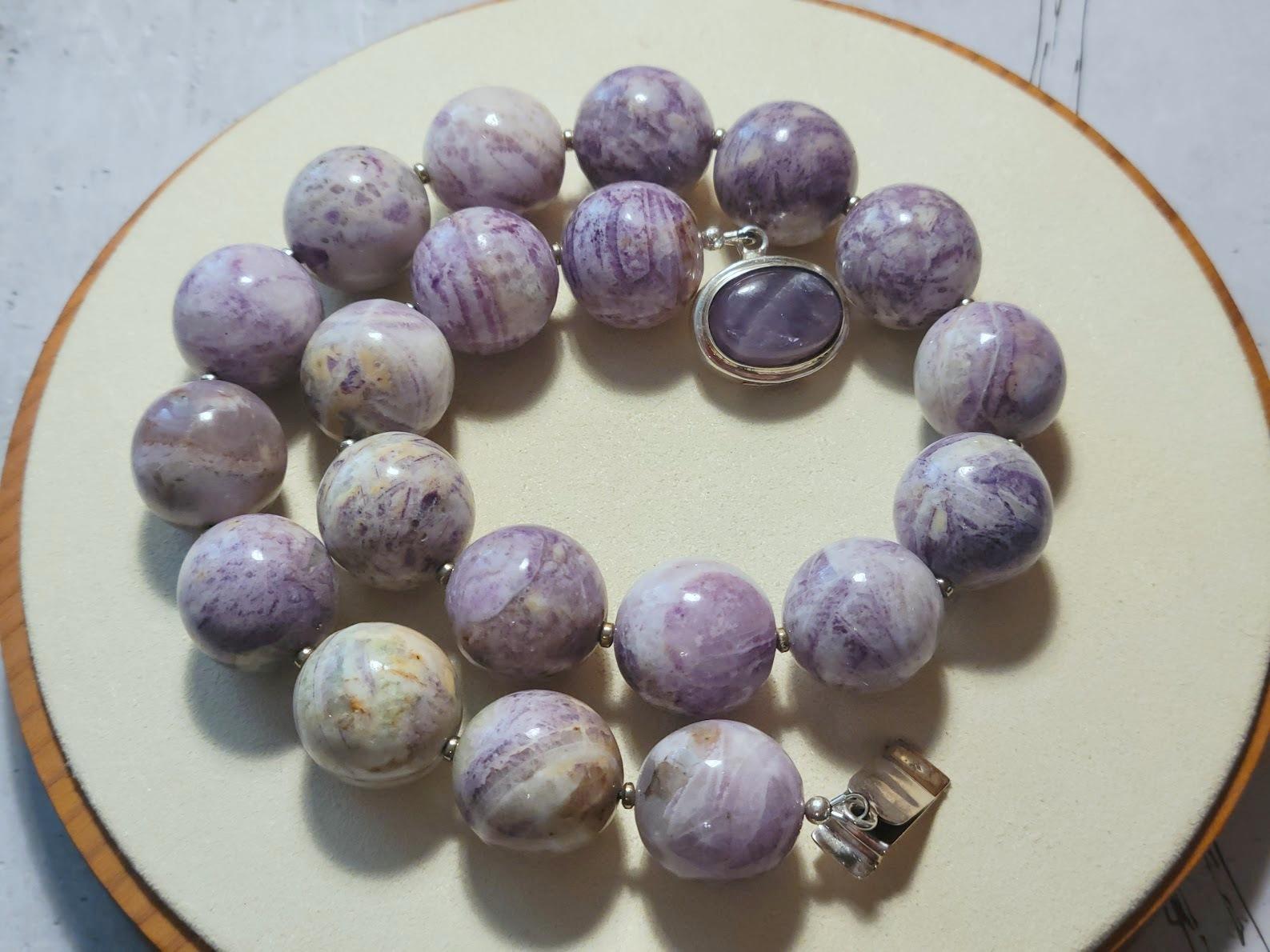 Mexican Purple Opal Necklace 6