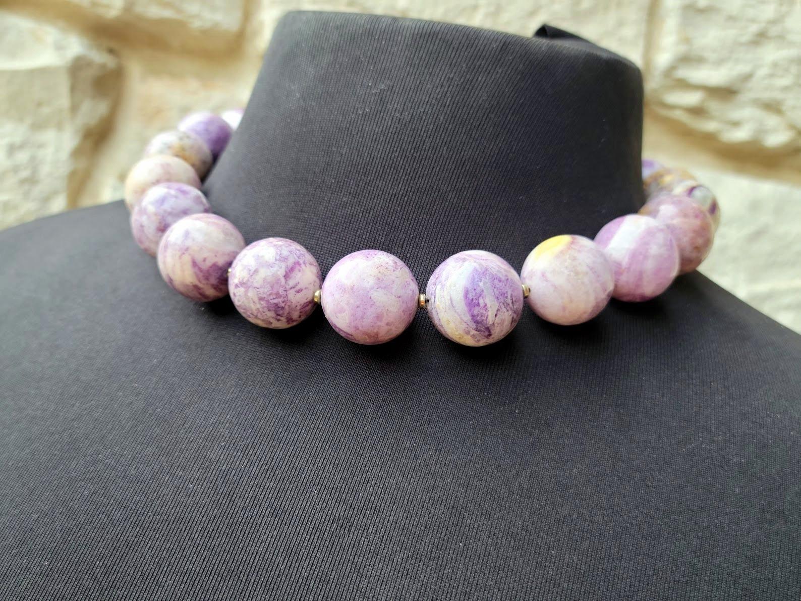 Mexican Purple Opal Necklace 1