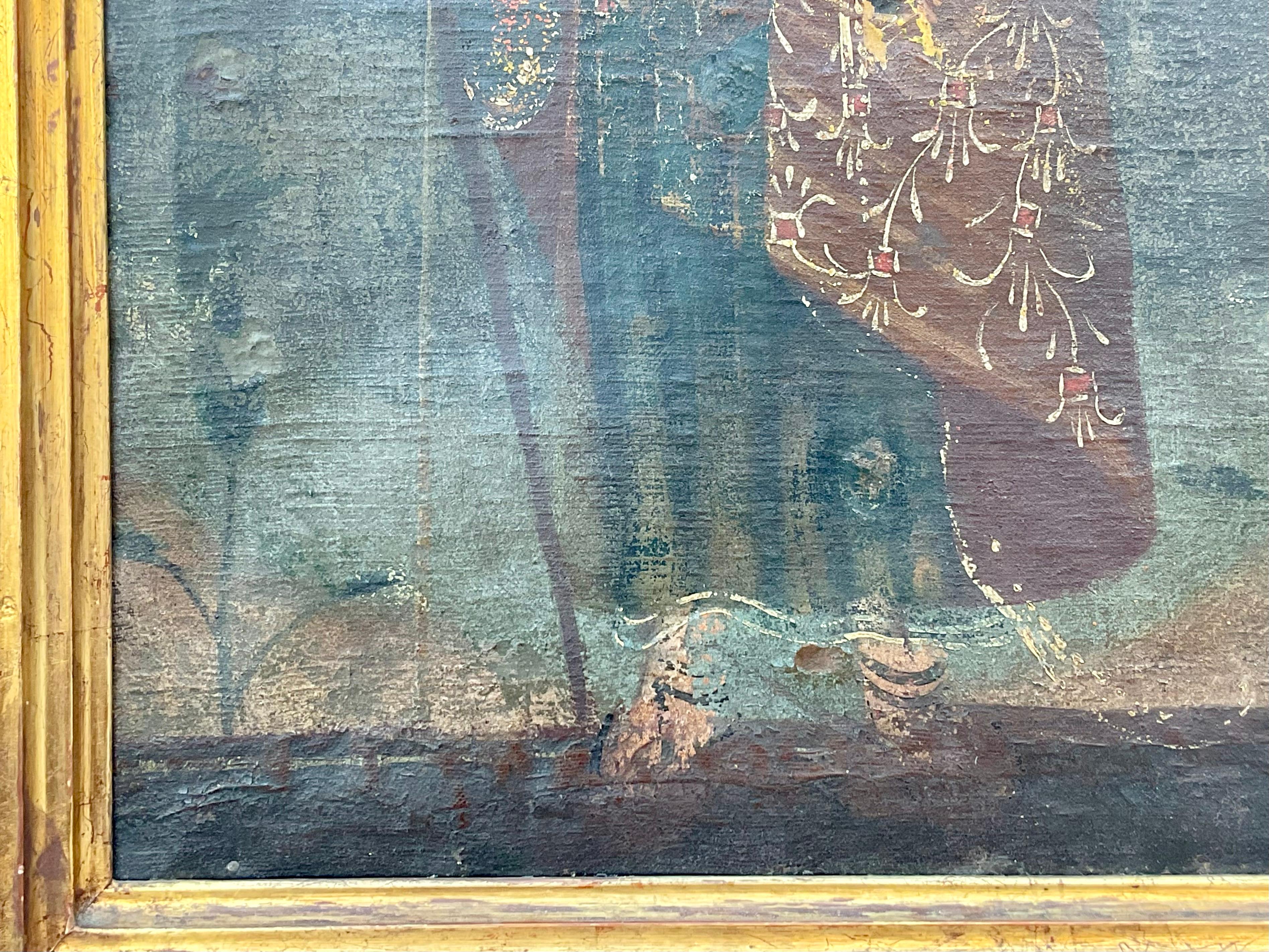 Retablo mexicano, San José y el Niño Jesús siglo XVIII y antes