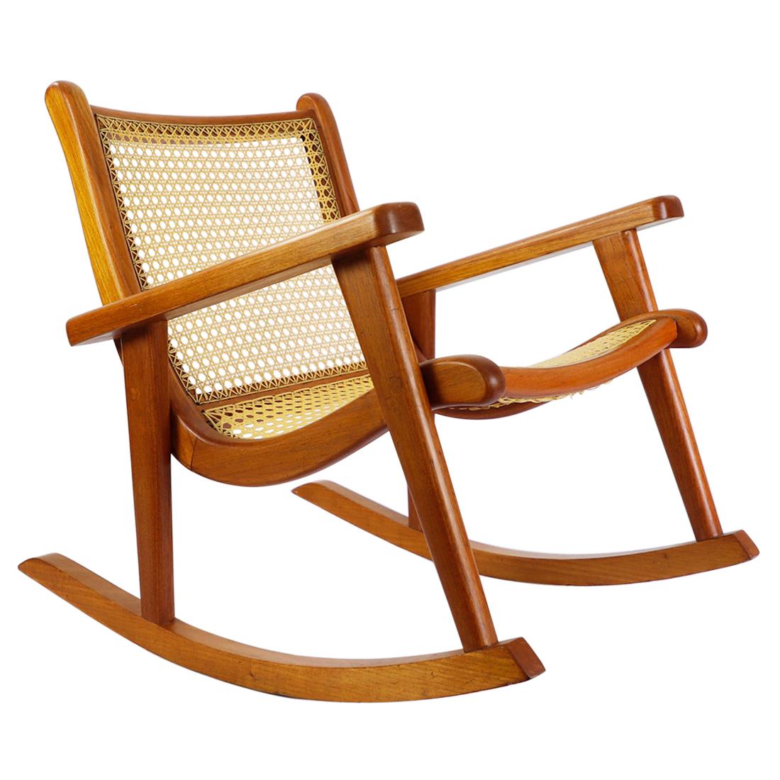 Mexican Rocking Chair Attributed to Michael van Beuren