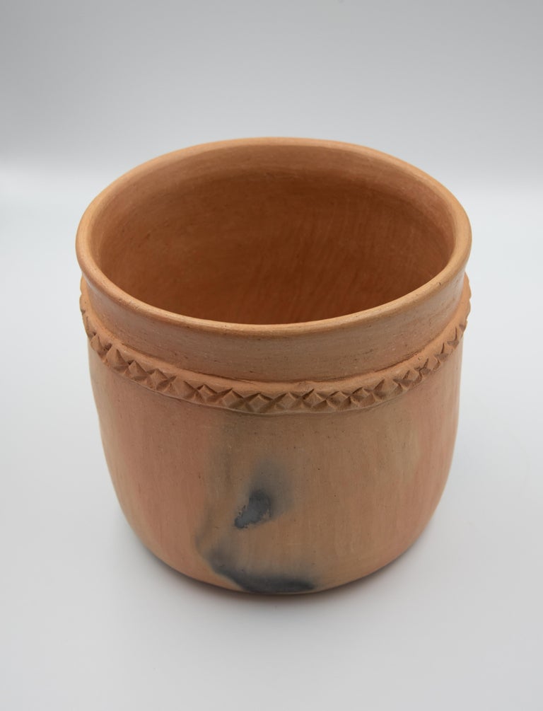 Mexican Rustic Natural Clay Folk Art Handmade Ceramic Pot Terracota For