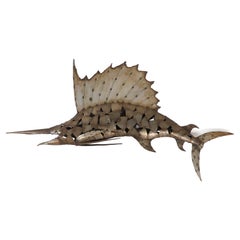 Vintage Mexican Sailfish Handmade in Iron