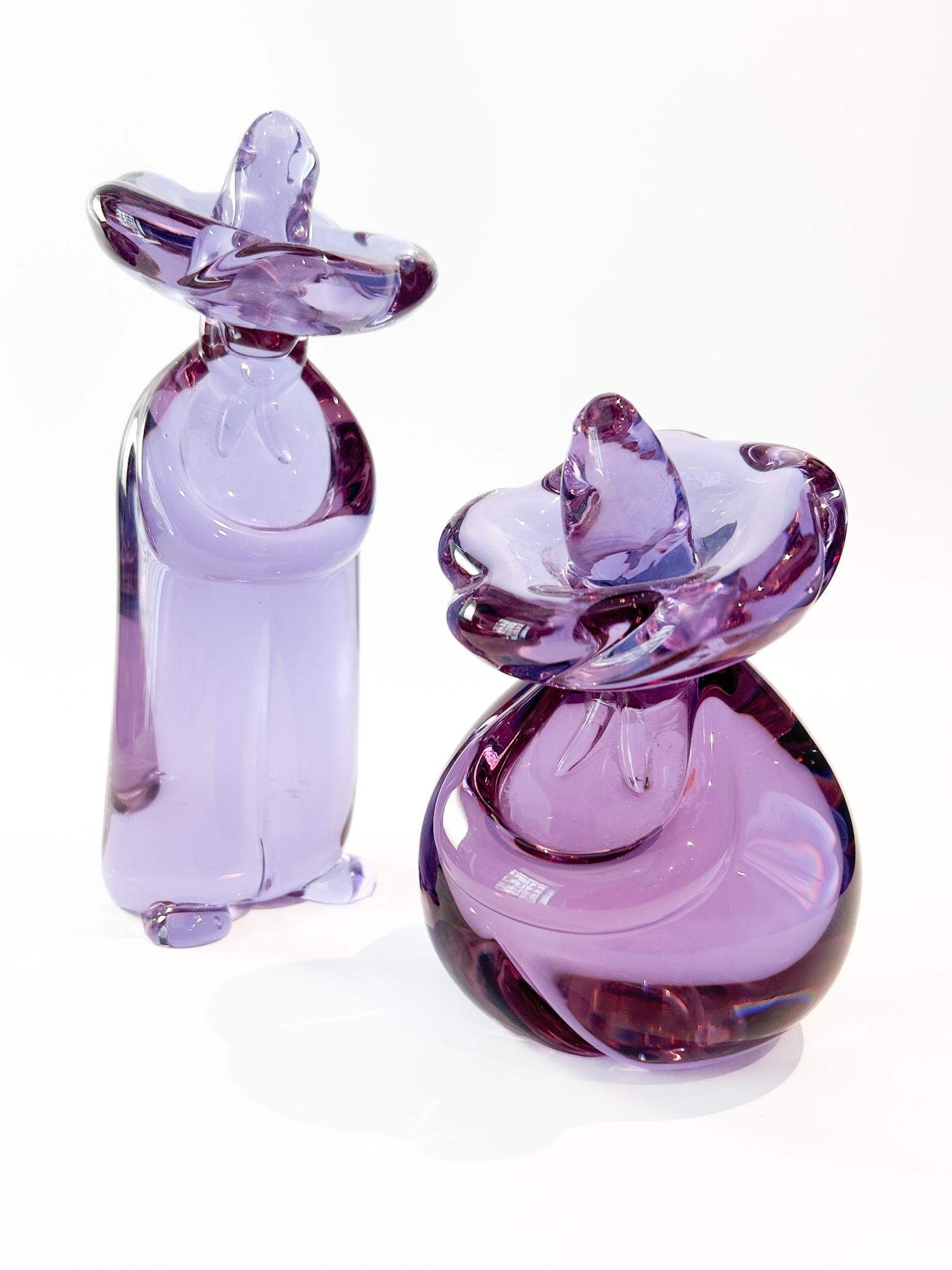Mexican Sculpture in Blown Murano Glass by Archimede Seguso, 1970s In Good Condition In Milano, MI