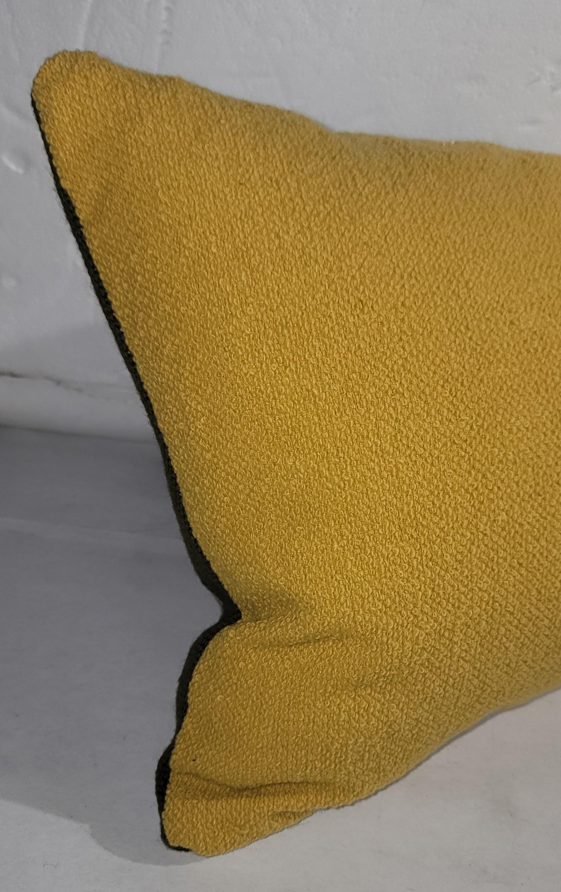 Mexican indoan Woven Bolster pillow with linen backing. Wonderful festive colors with a beautiful Aguila motif in front. 