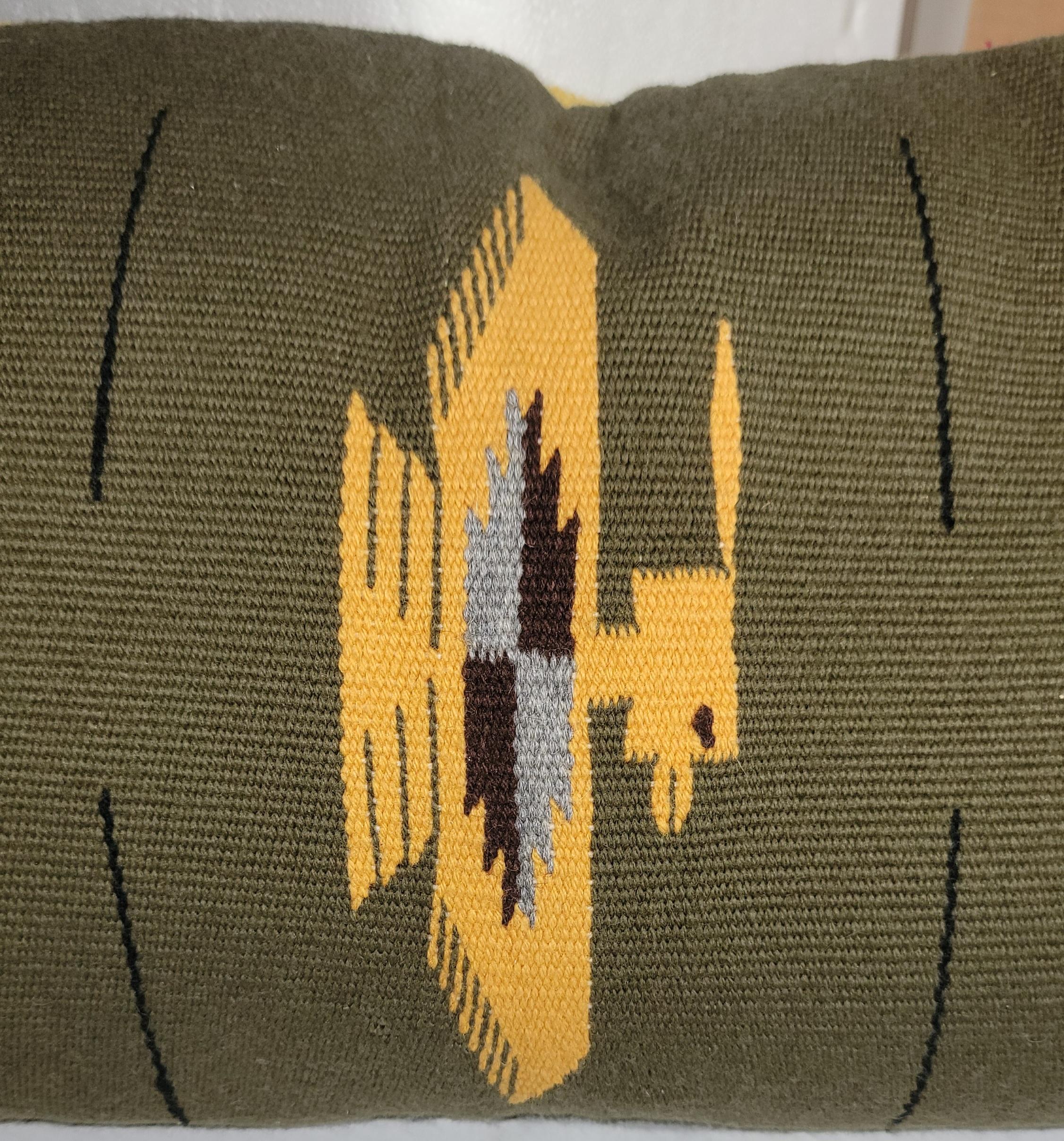 Adirondack Mexican Serape Bolster Pillow For Sale