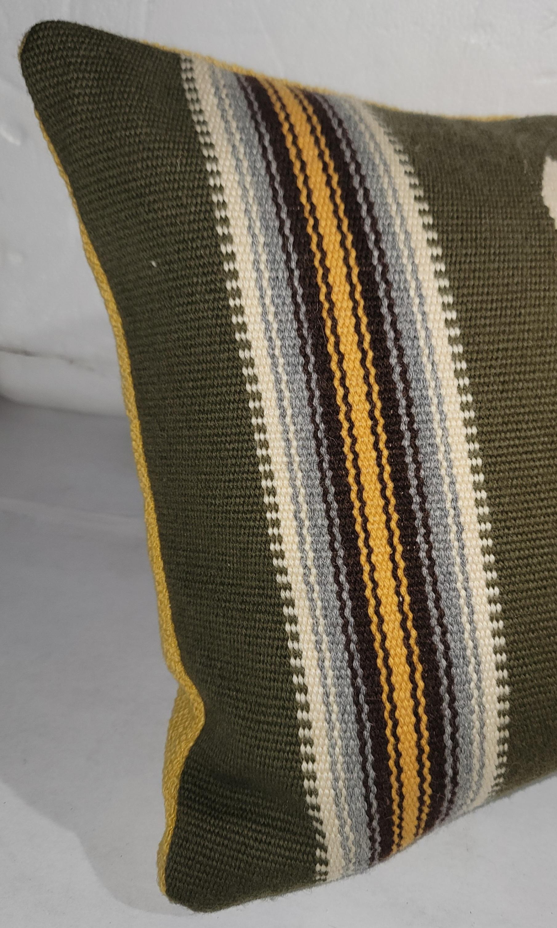 American Mexican Serape Bolster Pillow For Sale