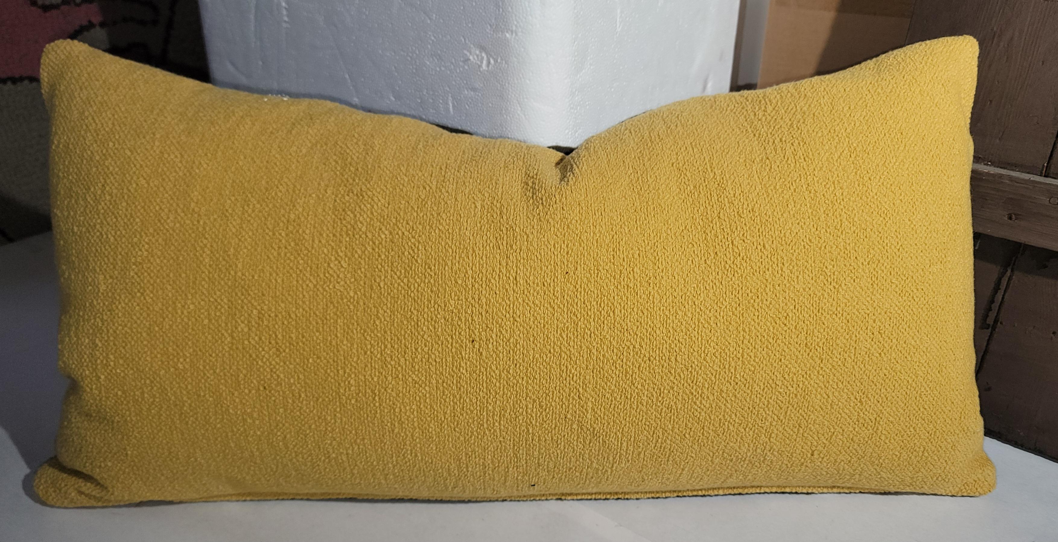 Mid-20th Century Mexican Serape Bolster Pillow For Sale