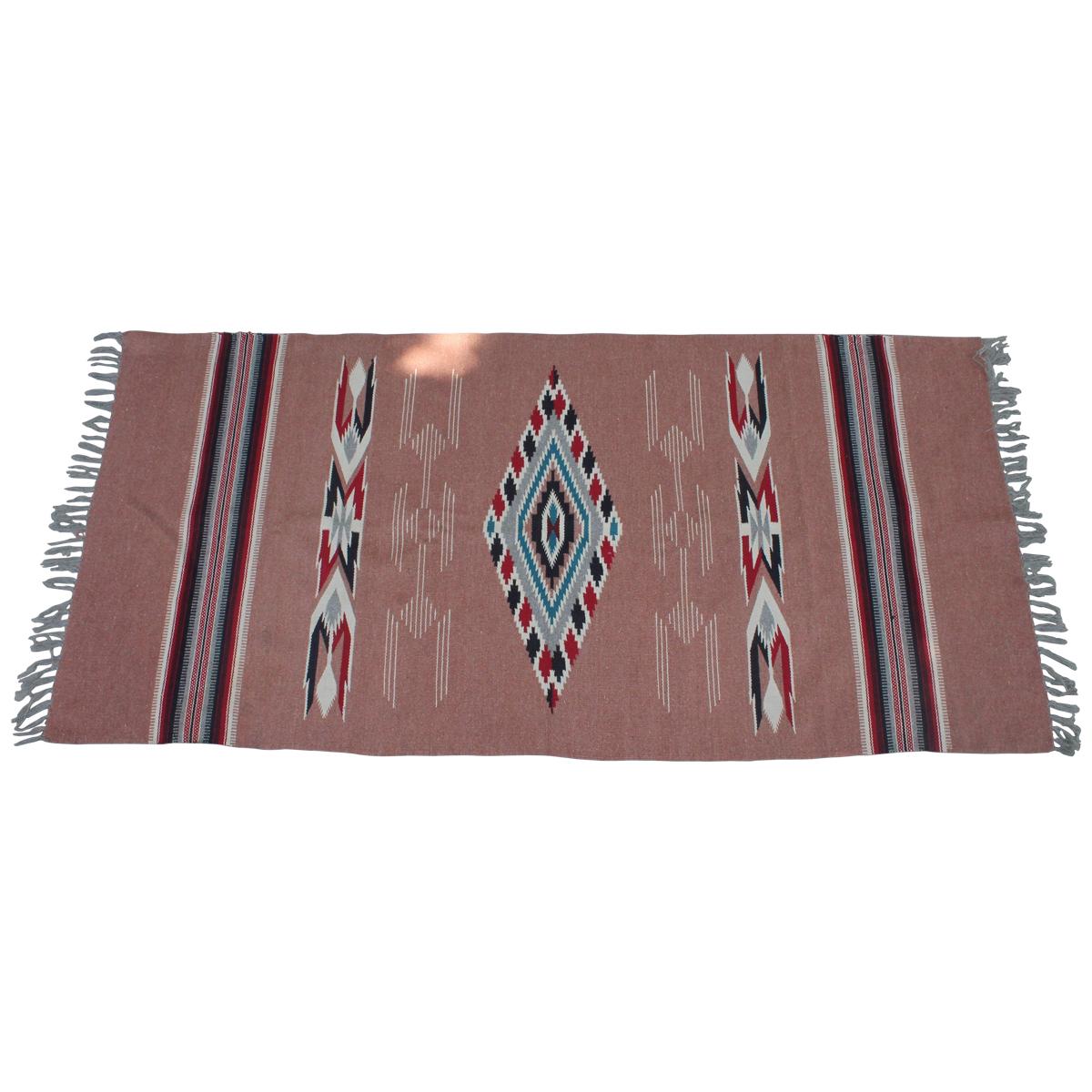 Mexican Serape Weaving With Fringe For Sale