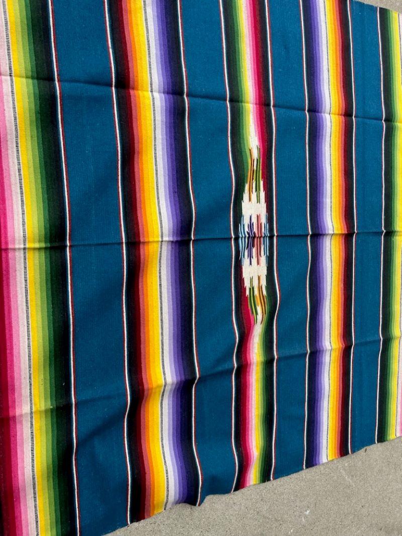 Serape messicano in lana del 1940 con occhio abbagliante. 