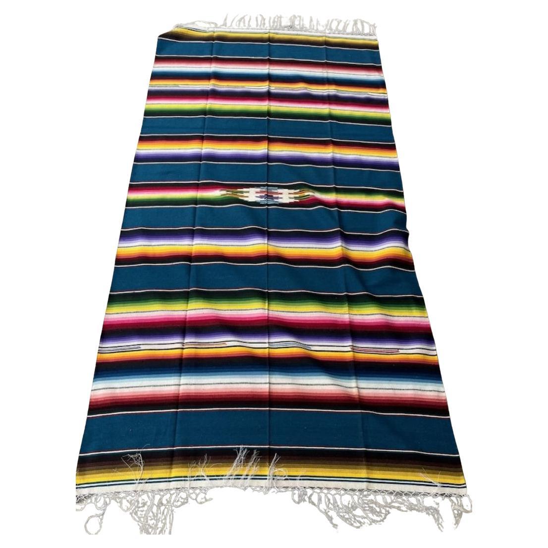 Mexican Serape Wool Throw