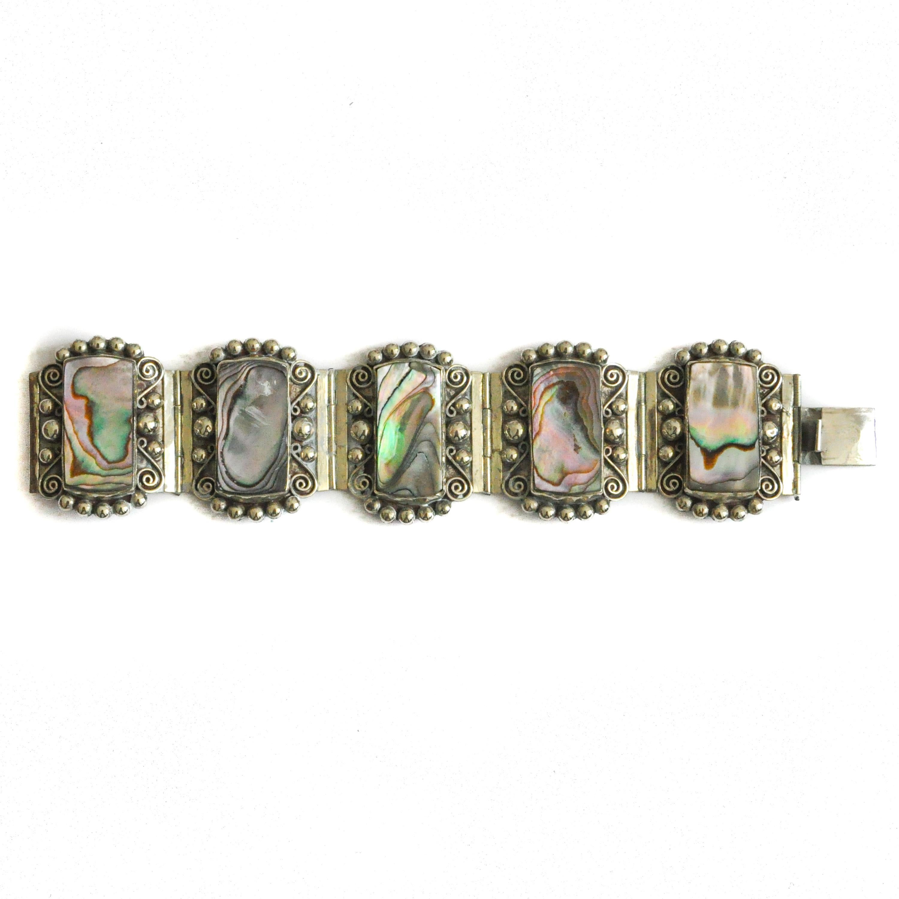 vintage abalone bracelet