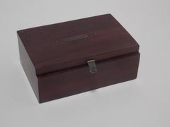 Mexican Silver Inlayed Domino Set and Box