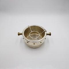 Secchiello per il ghiaccio / Wine Cooler messicano placcato in argento e bronzo