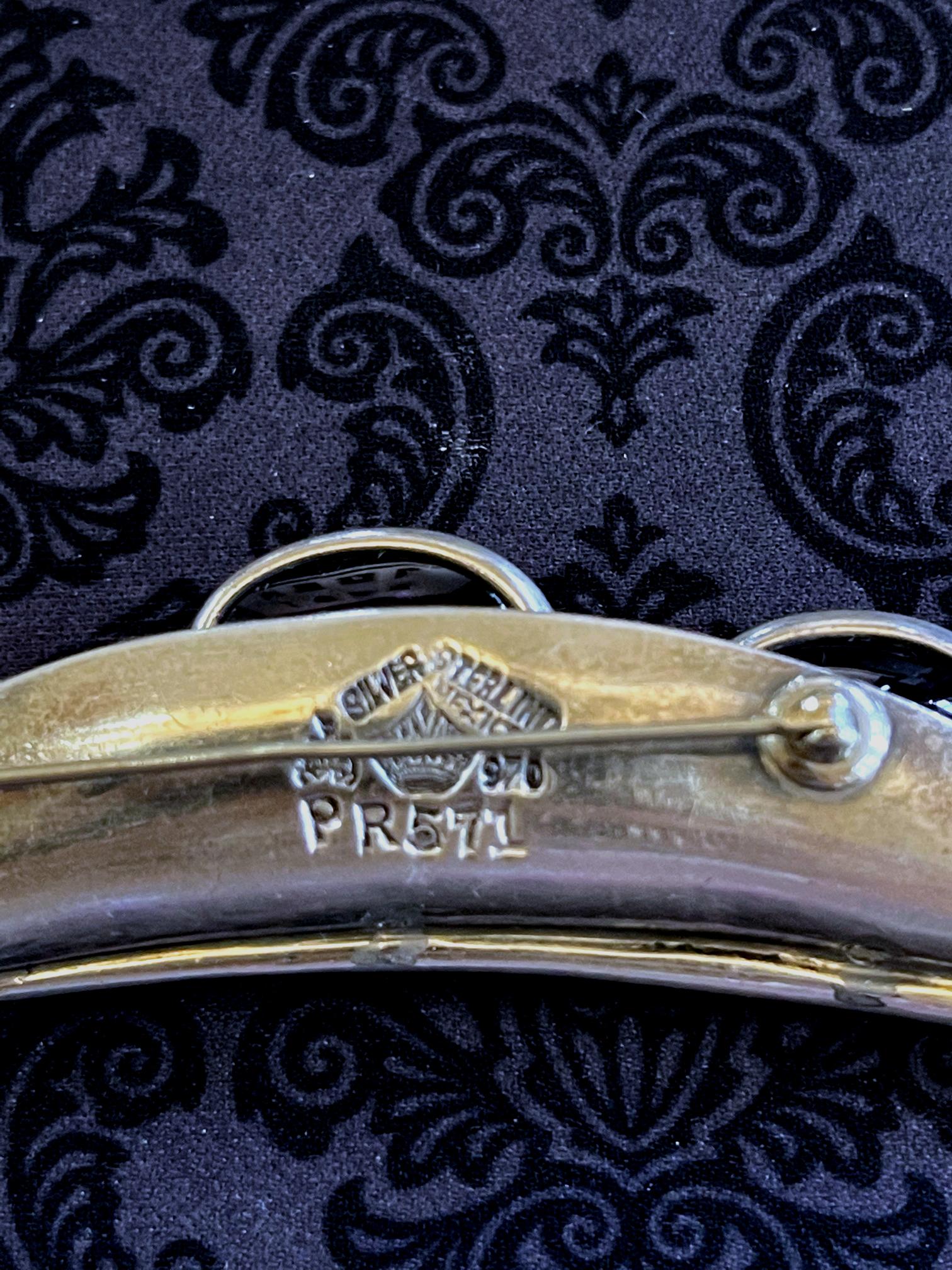 Mexican Sterling Silver Brooch Antonio Pineda For Sale 1