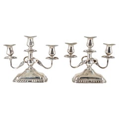 Mexican Sterling Silver Candelabra by Sanborns 77.3 Troy Ounces