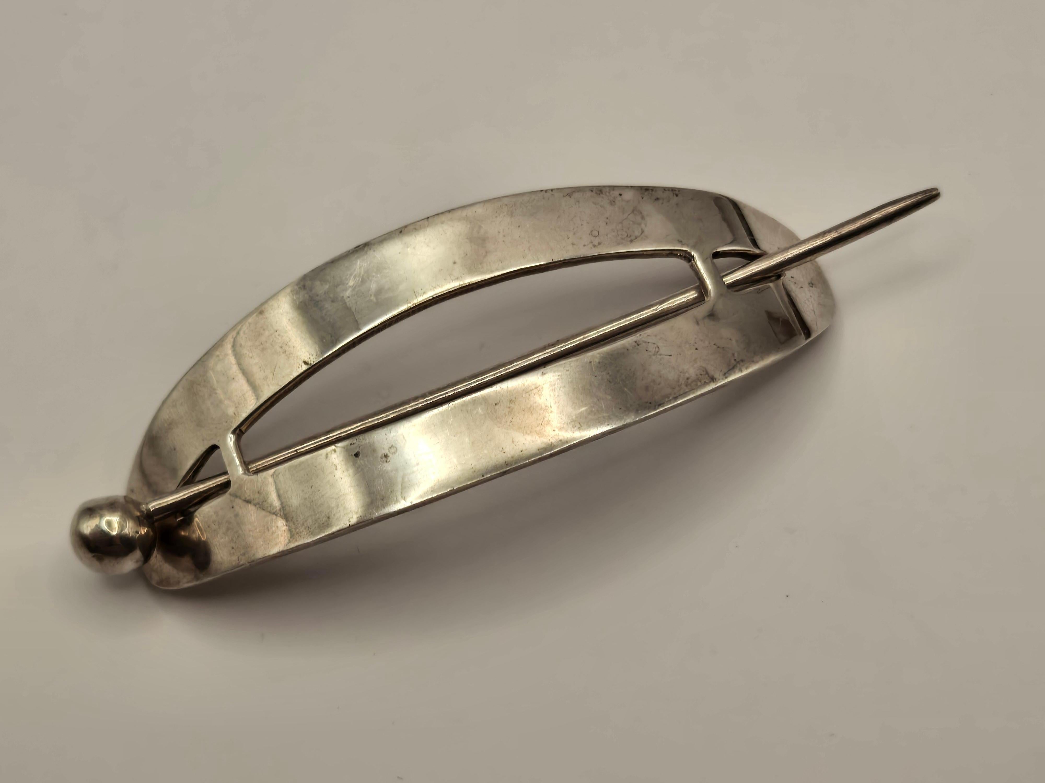 Épingle à cheveux mexicaine en argent sterling en vente 1