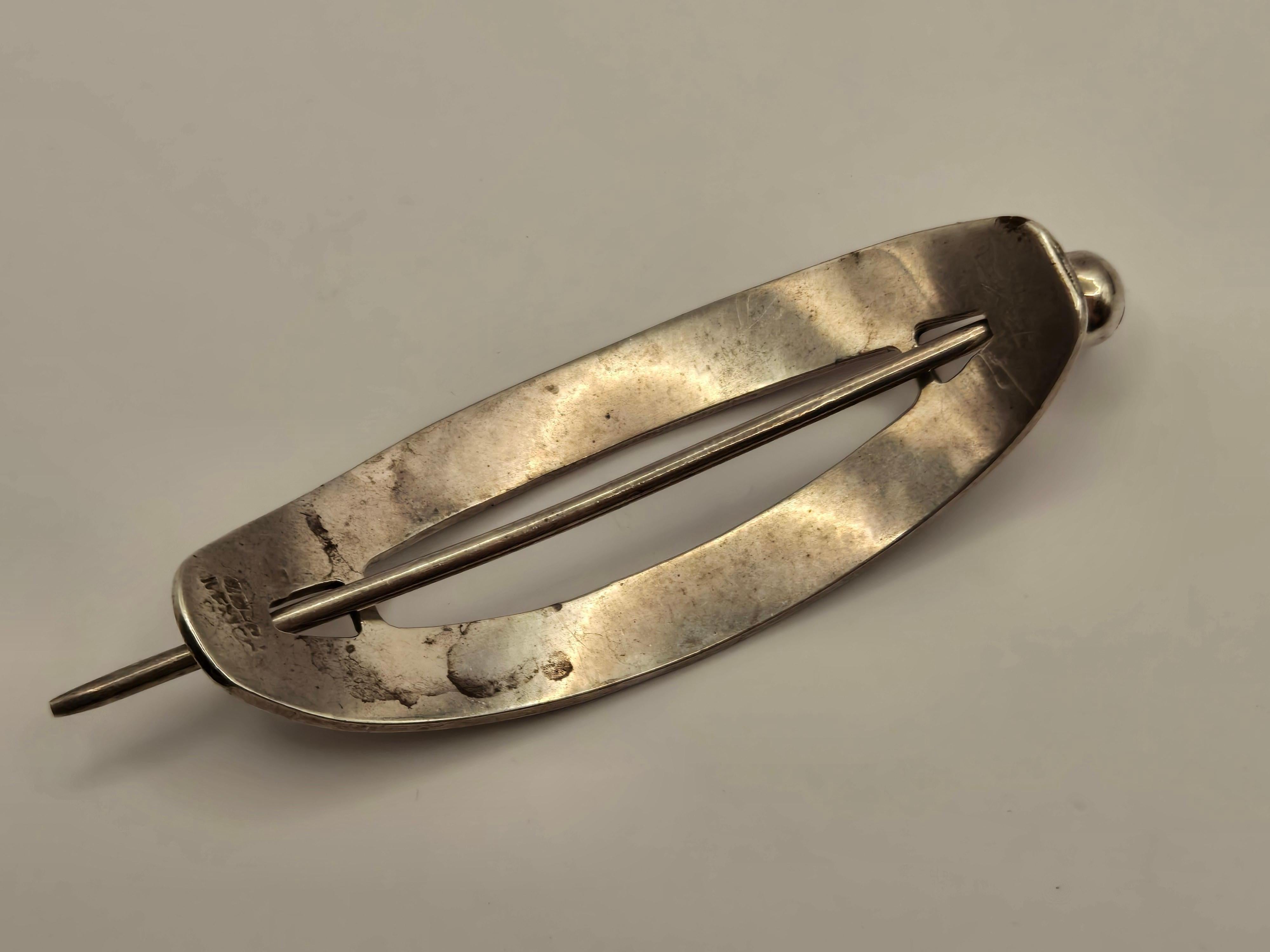Épingle à cheveux mexicaine en argent sterling en vente 2